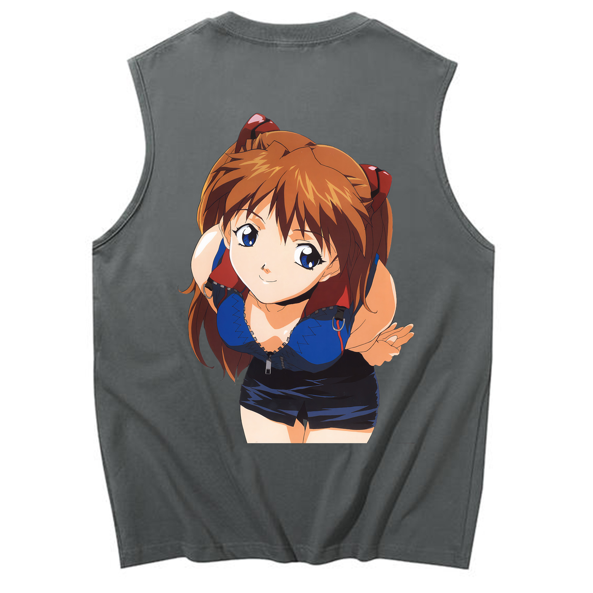 （画像用） EVA 新世紀エヴァンゲリオン コットン100％タンクトップ（背面プリント）